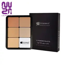 پالت کانتور پودری کتابی فراروسی | Ferrarucci 12 Powder Palette