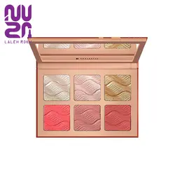 پالت رژگونه و هایلایتر گلو اند بلاش کارکتر شماره 001 | Character Glow and Blush palette cbh001