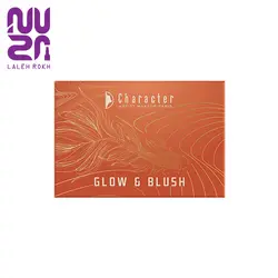 پالت رژگونه و هایلایتر گلو اند بلاش کارکتر شماره 001 | Character Glow and Blush palette cbh001