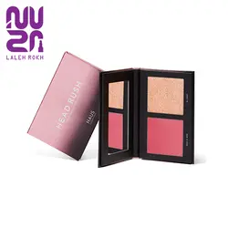 هایلایتر و رژگونه هاوس لابراتوریز رنگ راک ان رز / آل نایت | Haus Laboratories Head Rush Blush and Highlighter Duo – Rock ‘N’ Rose / All Night