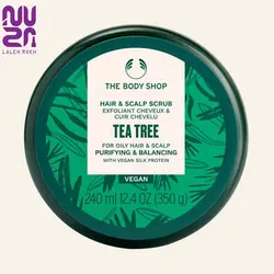 اسکراب سر بادی شاپ حاوی عصاره درخت چای | The- Body Shop Tea Tree Purifying Balancing Hair Scalp Scrub