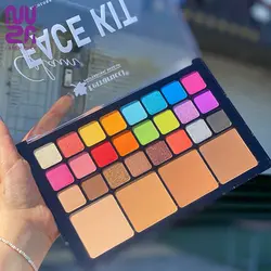 پالت میکس سایه چشم و هایلایتر فراروسی 28بی|Ferrarucci Eye shadow and highlighter mix palette28b