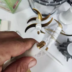 خردکن و غذاساز دو کاسه لیزان 18 تیغه تیتانیوم سیر پاک کن دار