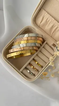 دستبند کارتیه لاو پهن(کد B35)