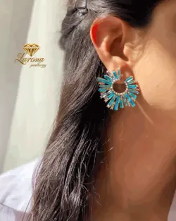 گوشواره جواهری مجلسی(کدE21)