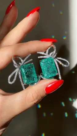 گوشواره جواهری(کد E39)
