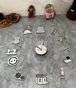 ساعت استیکر خیاطی