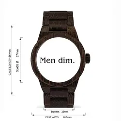 ساعت مچی مردانه مدل Chiyan چوب زردآلو