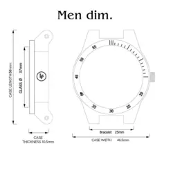 ساعت مچی مردانه مدل Kismar چوب زردآلو