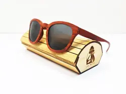 عینک چوبی مدل ایوا چوب پادوک آفریقایی