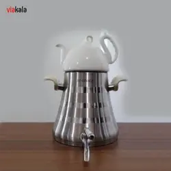 کتری و قوری استیل طاووس مدل 212