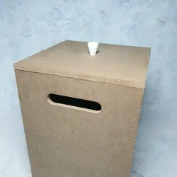 ست بیس  MDF جای دستمال و سطل