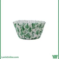 کپسول کاپ کیک طرح دار (گل سبز)