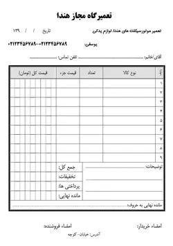 پانزده طرح لایه باز فاکتور برای ورد