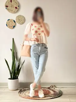 شومیز قلاب بافی(کد 1143)