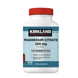 منیزیم سیترات ۲۵۰ میلی‌گرم کرکلند ۲۷۰ عددی | Magnesium Citrate Kirkland