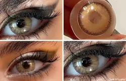 لنز عسلی طلایی دوردار لنا هیزل ایفوریا