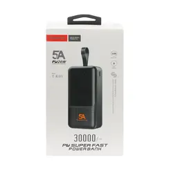 پاوربانک TRANYOO مدل T-K03 30000 میلی آمپر – مشکی