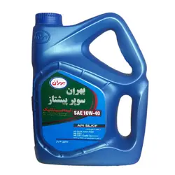 روغن موتور بهران سوپر پیشتاز 10W-40 حجم 4 لیترBehran Super Pishtaz 10W 40 Engine oil