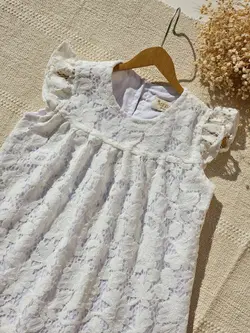 پیراهن دانتل سپید