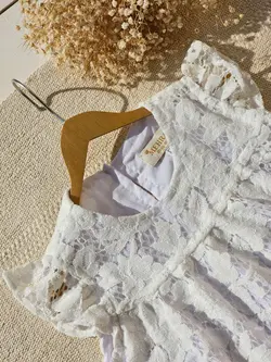 پیراهن دانتل سپید