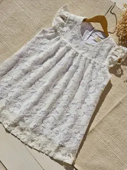 پیراهن دانتل سپید