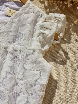 پیراهن دانتل سپید