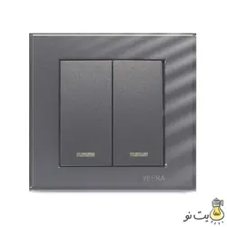 کلید و پریز ویرا مدل کریستال نوک مدادی