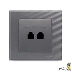 کلید و پریز ویرا مدل کریستال نوک مدادی