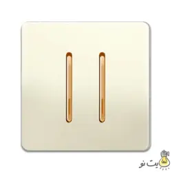 کلید و پریز آسیا مدل کریستال صدفی