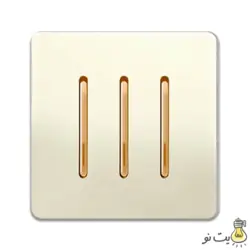 کلید و پریز آسیا مدل کریستال صدفی