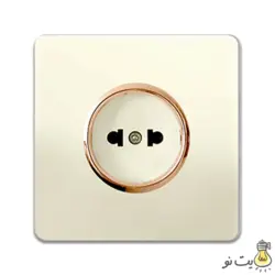 کلید و پریز آسیا مدل کریستال صدفی