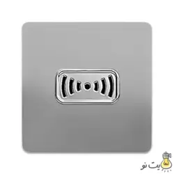 کلید و پریز آسیا مدل کریستال نقره ای