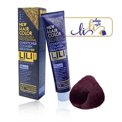 رنگ مو لی لی نایت شماره 7.62 ( بلوند شرابی تیره )