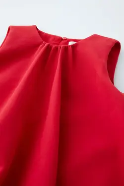 پیراهن پفی قرمز