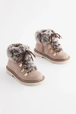 بوت پشمی زیپ دار