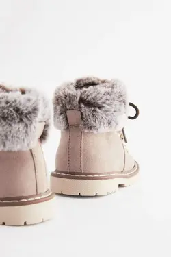 بوت پشمی زیپ دار