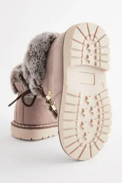 بوت پشمی زیپ دار