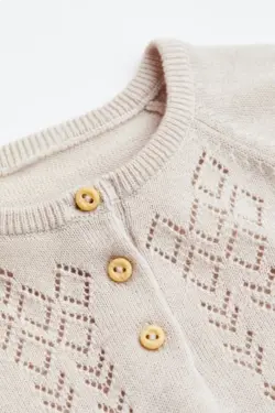 سرهمی بافت نوزادی دکمه دار‎