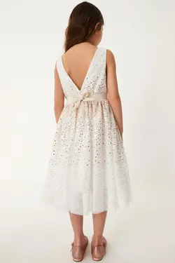 پیراهن توری پولک دار