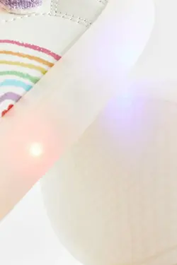 کفش چراغدار رنگین کمانی