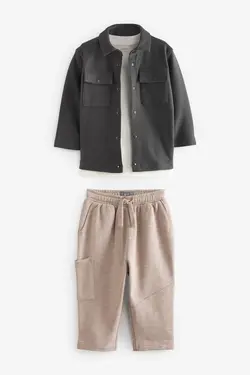 ست سه تکه کت و جاگر با تی شرت