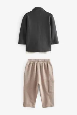 ست سه تکه کت و جاگر با تی شرت