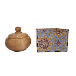 قندان چوبی بهمراه جعبه
