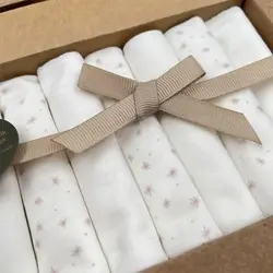 دستمال دست و صورت نوزاد کارامل Caramell بسته 7 عددی