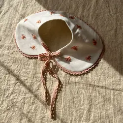 یقه با گلدوزی شکوفه