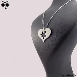 گردنبند ست عاشقانه پازلی قلب