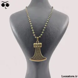 گردنبند طرح تبر وایکینگ ارزان قیمت