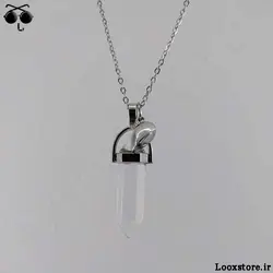 گردنبند رمانتیک ست منشوری مشکی و بی رنگ