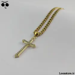 گردنبند صلیب نگین دار پسرانه و دخترانه